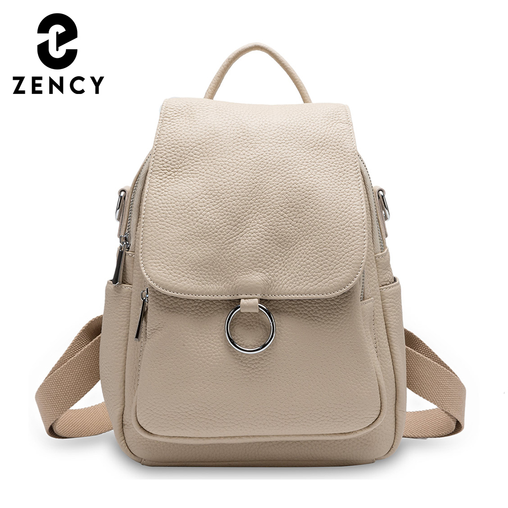 Genuine Leather Backpack - Zency Ransel Wanita Fashion Baru 100%
