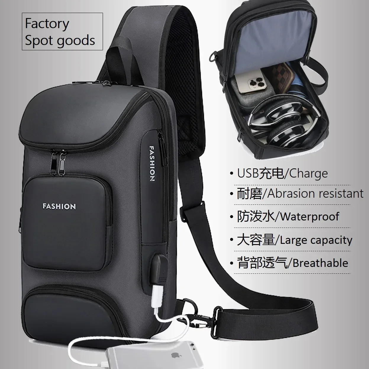 Luxury Bags China Wholesale - Tas selempang bahu pria antimaling Fashion