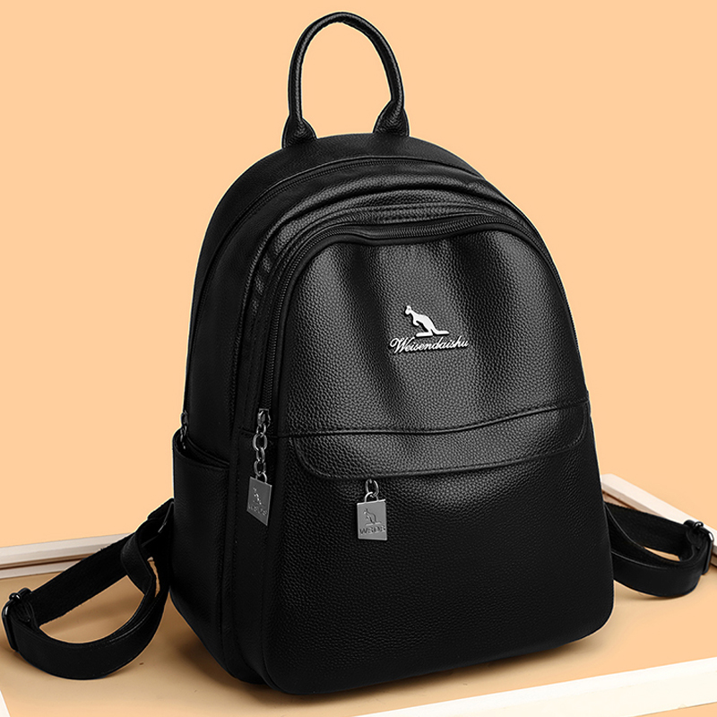 Luxury Tote Bags With Zipper - Tas bahu wanita, ransel kulit kapasitas