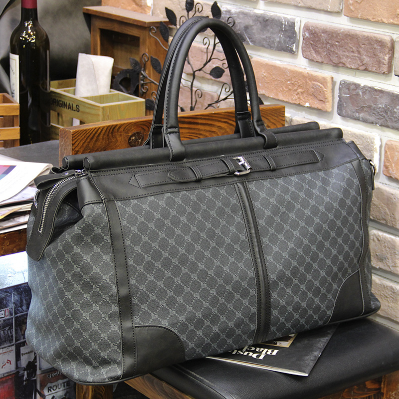 Luxury Tote Bags With Zipper - Tas tangan pria, tas perjalanan kotak-kotak