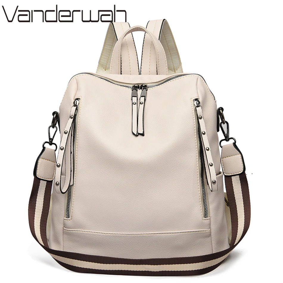 Genuine Leather Backpack - Merek Ransel Mewah Kulit Lembut Tahan