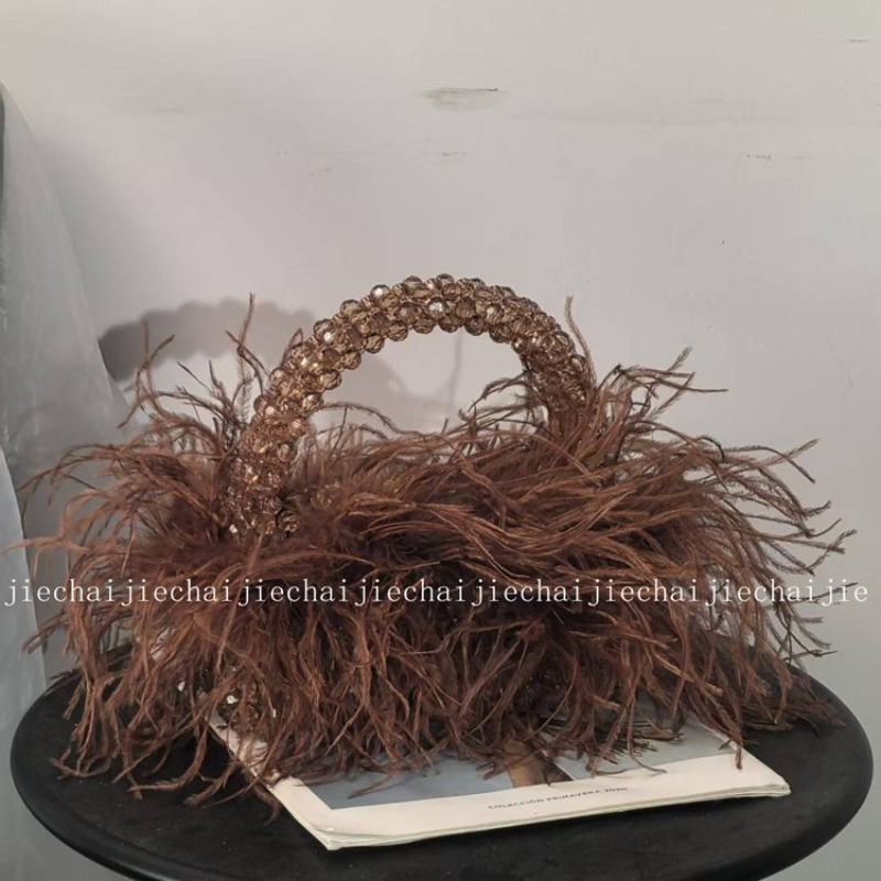 Luxury Bags China Wholesale - Tas Tangan Wanita Desain Bulu Musim