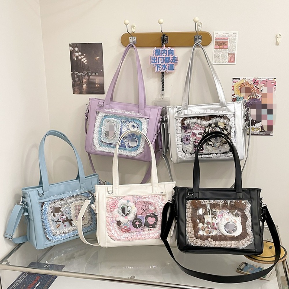 Luxury Tote Bags With Zipper - Tas Selempang Lucu Ala Jepang Kawaii