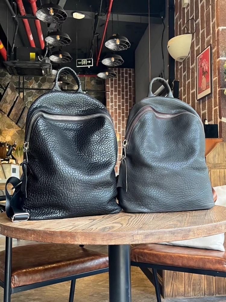 Ransel Kasual Kulit Domba Alam - Genuine Leather Backpack ulasan dan harga