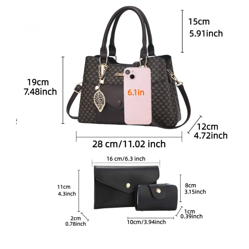 Tas jinjing komuter berkapasit - Luxury Tote Bags With Zipper ulasan dan harga