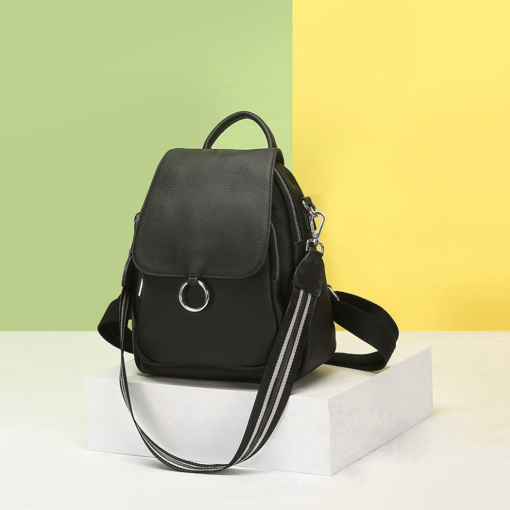 Zency Ransel Wanita Fashion Ba - Genuine Leather Backpack ulasan dan harga