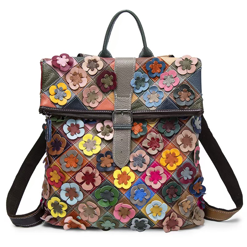 Tas Ransel Kulit Asli Wanita V - Genuine Leather Backpack ulasan dan harga