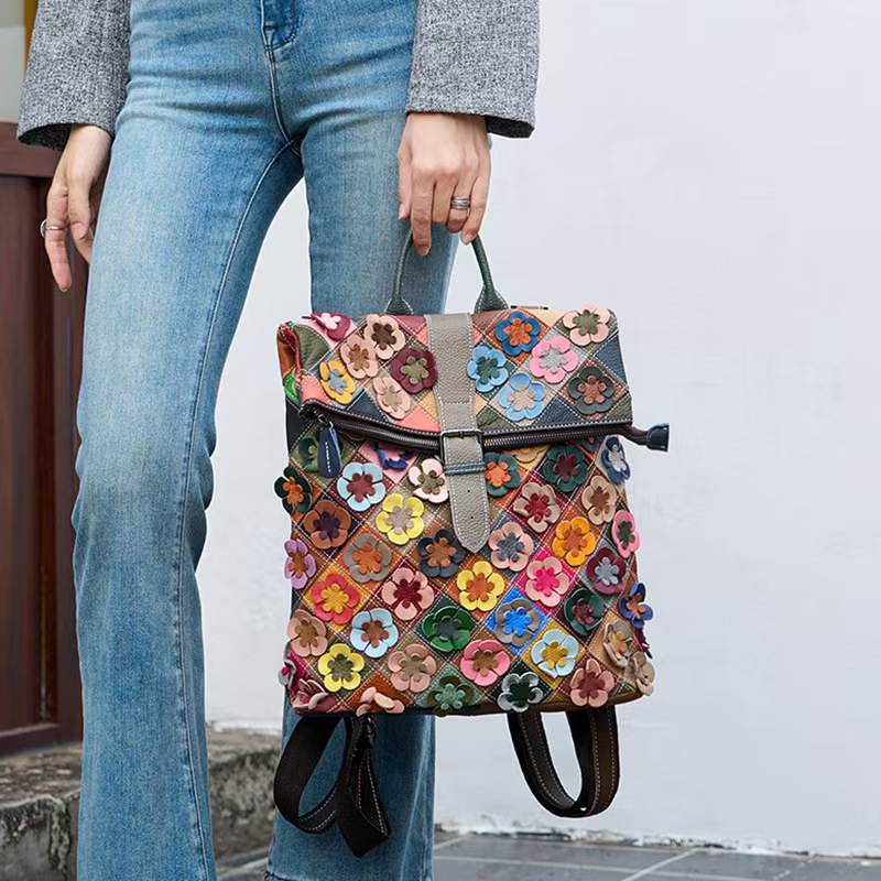 Tas Ransel Kulit Asli Wanita V - Genuine Leather Backpack ulasan dan harga