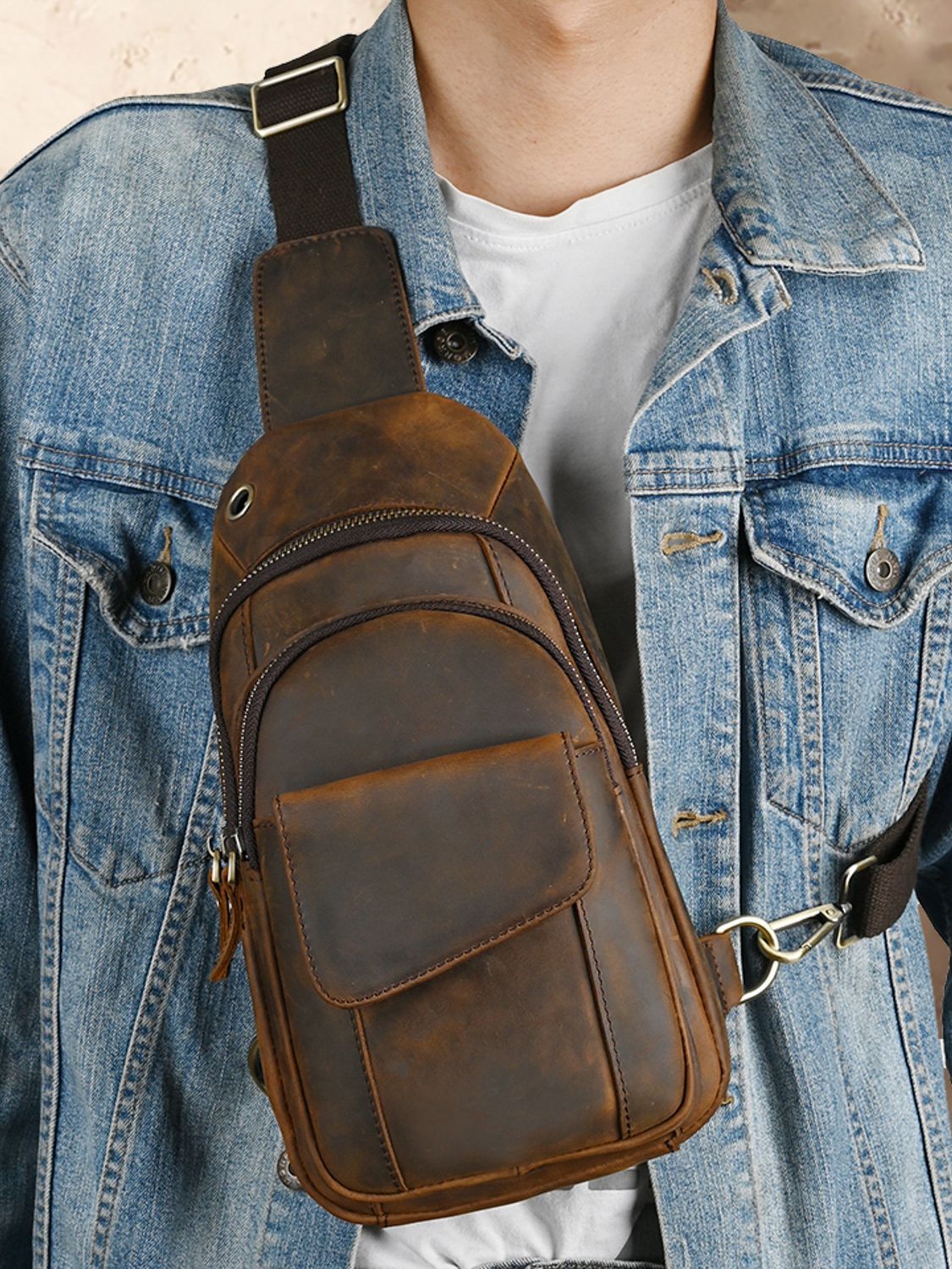 Tas Dada Pria Multifungsi Mewa - Genuine Leather Backpack ulasan dan harga