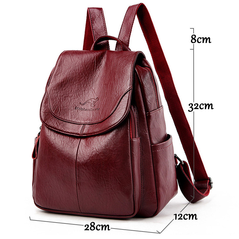 Tas ransel kulit lembut wanita - Genuine Leather Backpack ulasan dan harga