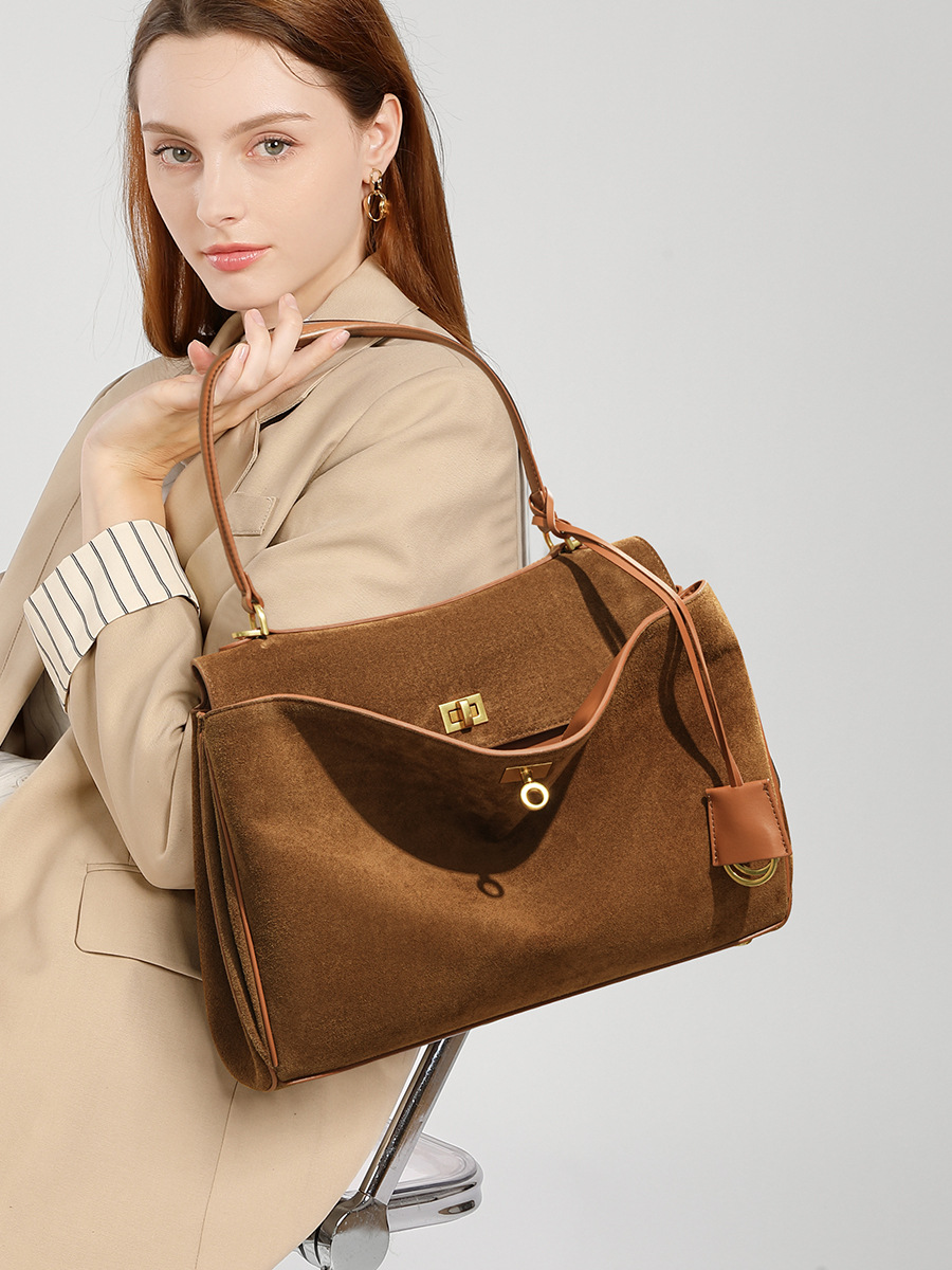 Tas Kulit Asli Suede Wanita Mu - Luxury Tote Bags With Zipper ulasan dan harga