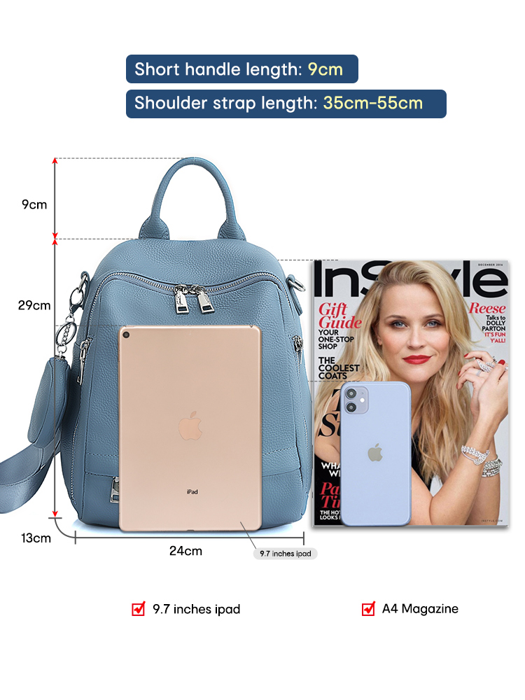 Zency Tas Ransel Kulit Asli Wa - Genuine Leather Backpack ulasan dan harga