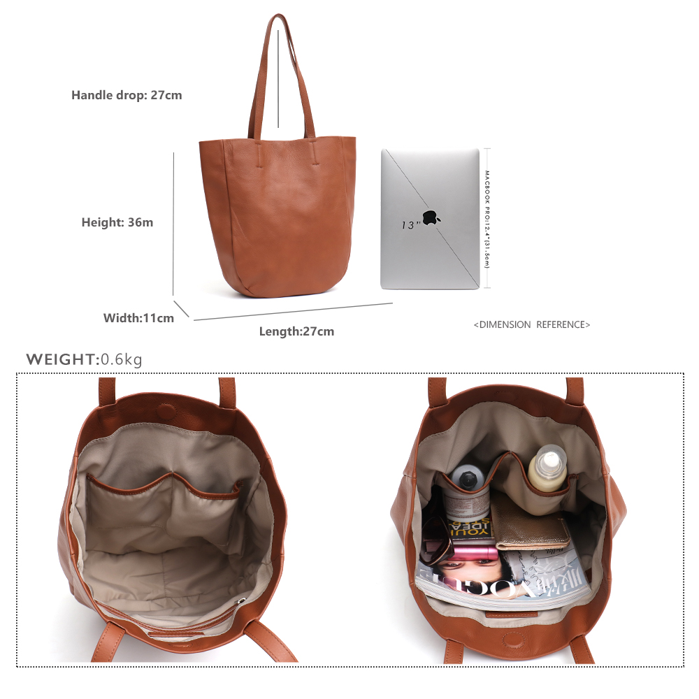 Tas Bahu Wanita Kulit Asli Ita - Luxury Tote Bags With Zipper ulasan dan harga