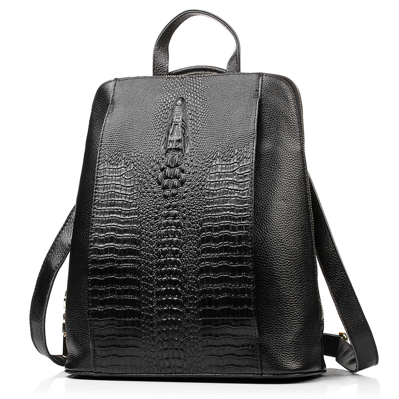 Zency 100% ransel kulit asli w - Genuine Leather Backpack ulasan dan harga