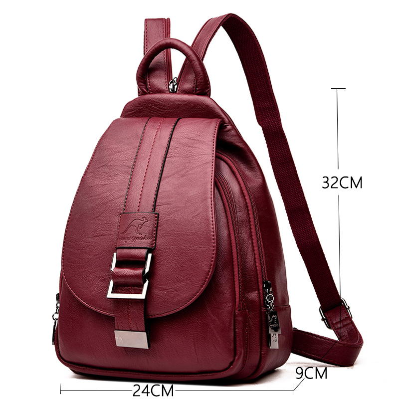 Ransel Desainer Wanita Ransel  - Genuine Leather Backpack ulasan dan harga