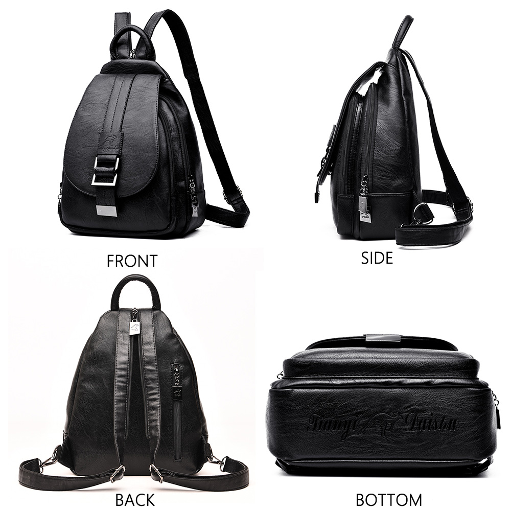 Ransel Desainer Wanita Ransel  - Genuine Leather Backpack ulasan dan harga