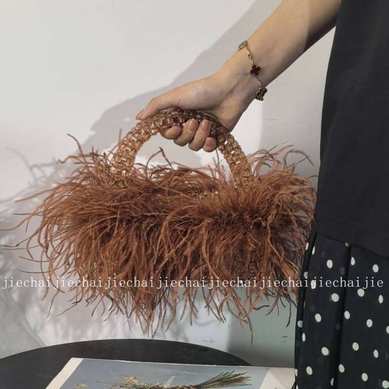 Tas Tangan Wanita Desain Bulu  - Luxury Bags China Wholesale ulasan dan harga