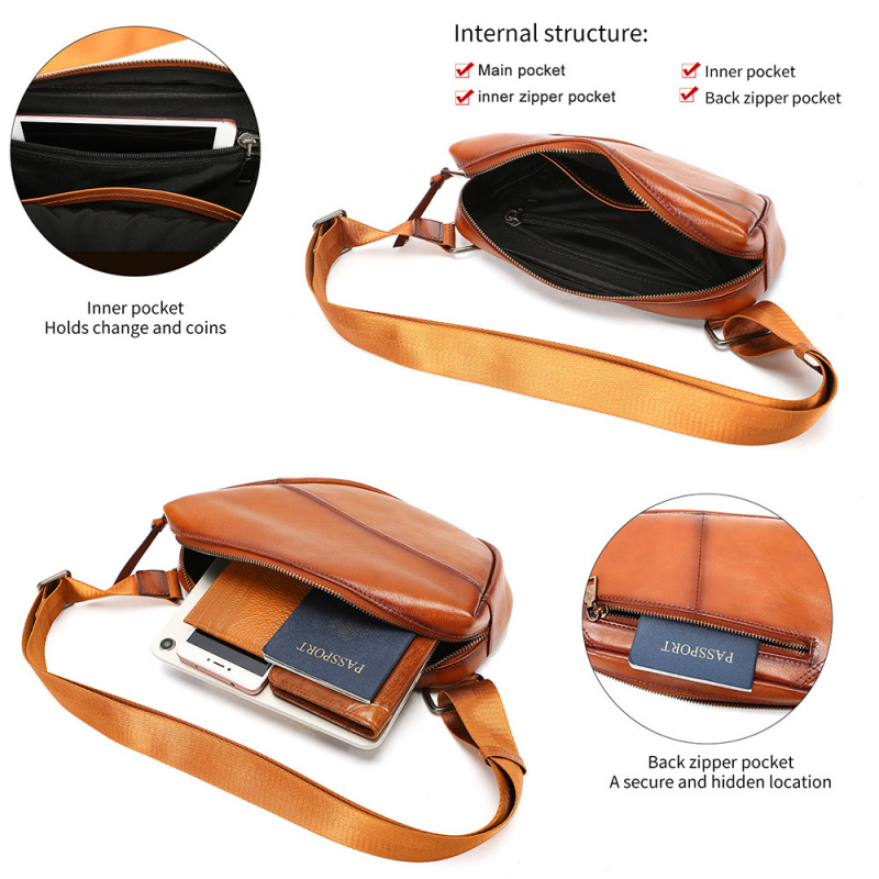 Tas dada pria kulit asli vinta - Saddle Bag Distressed ulasan dan harga