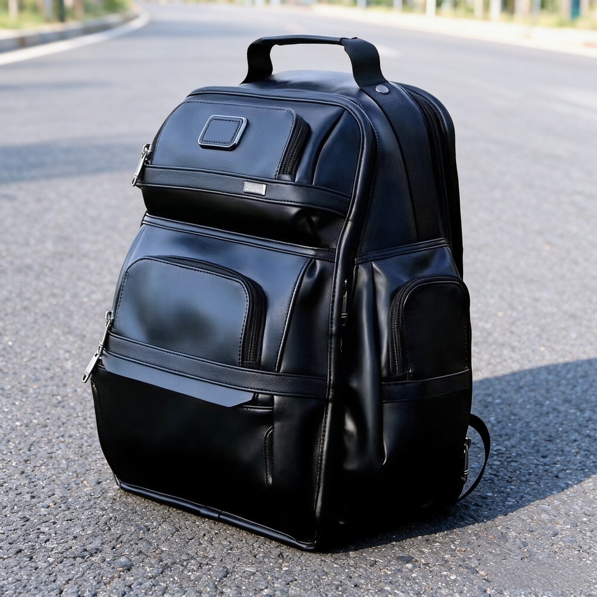 Tas Ransel Laptop Bisnis untuk - Genuine Leather Backpack ulasan dan harga