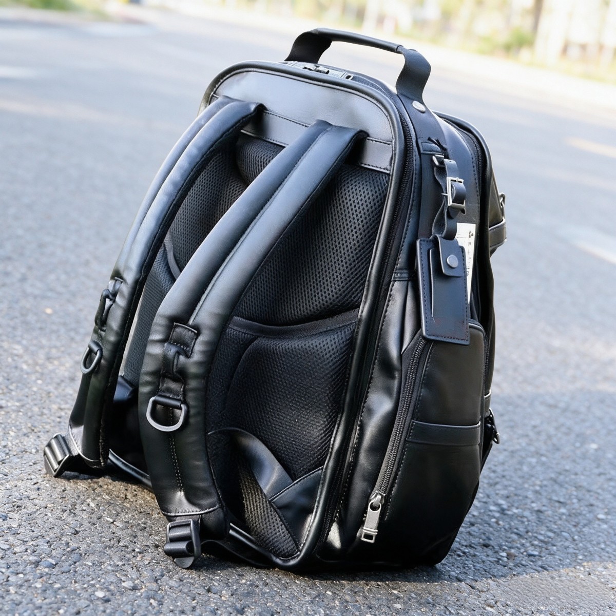 Tas Ransel Laptop Bisnis untuk - Genuine Leather Backpack ulasan dan harga