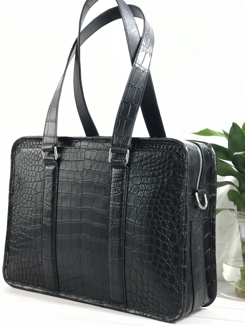 Tas Laptop Kulit Buaya Baru Ta - Luxury Tote Bags With Zipper ulasan dan harga