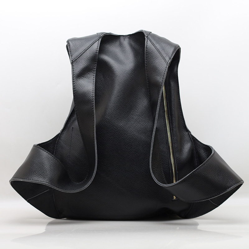 Pria Klasik Ransel Anti-Theft  - Genuine Leather Backpack ulasan dan harga