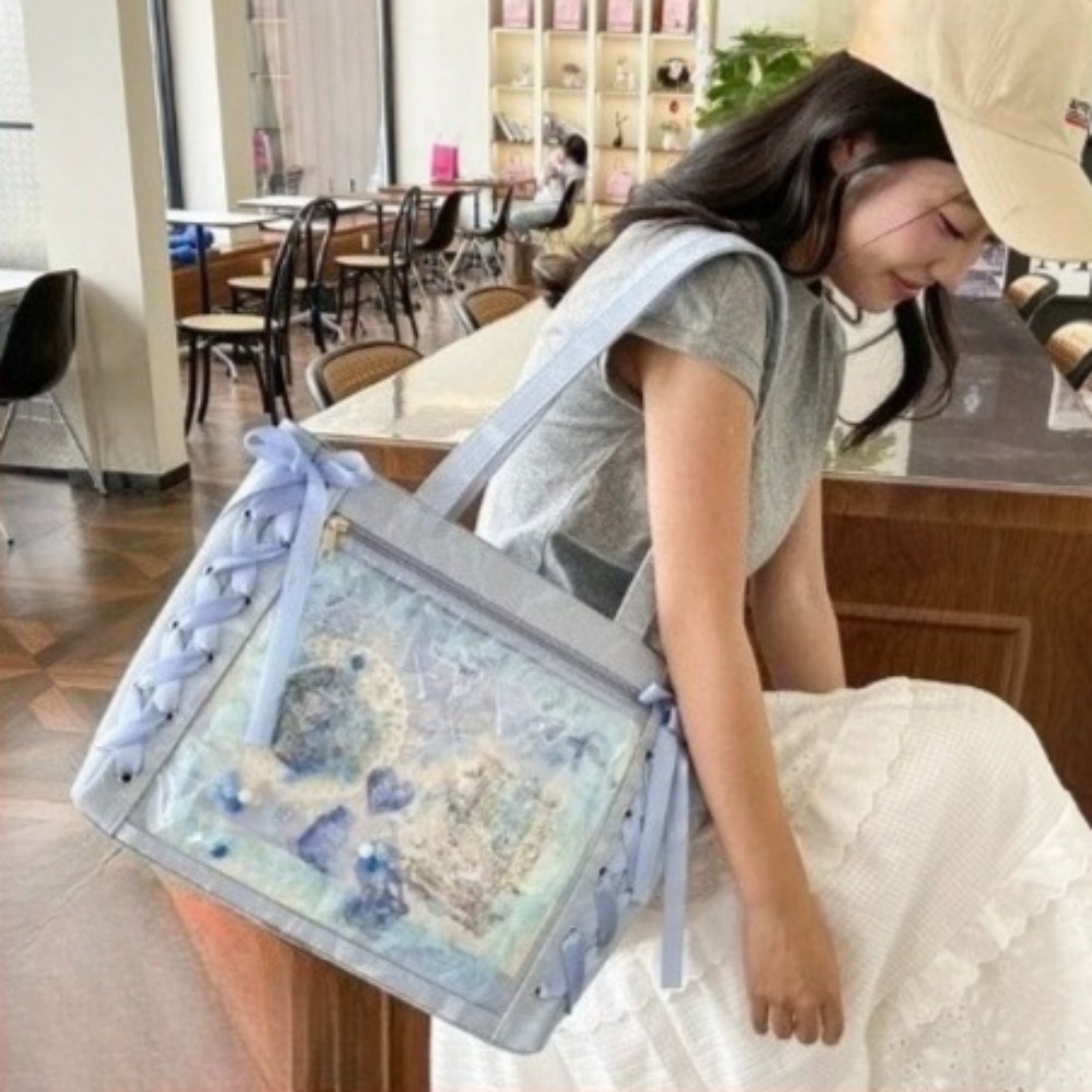 Tas Selempang Anime Berkapasit - Luxury Tote Bags With Zipper ulasan dan harga