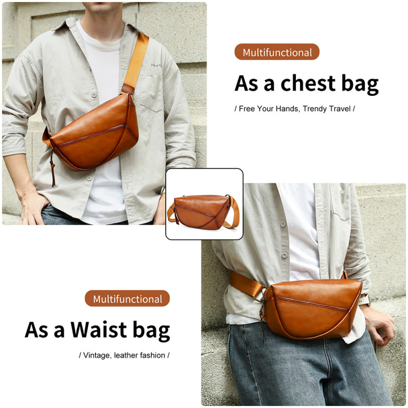 Tas dada pria kulit asli vinta - Saddle Bag Distressed ulasan dan harga