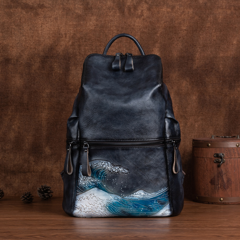 Ransel Wanita Kulit Lembut Asl - Genuine Leather Backpack ulasan dan harga