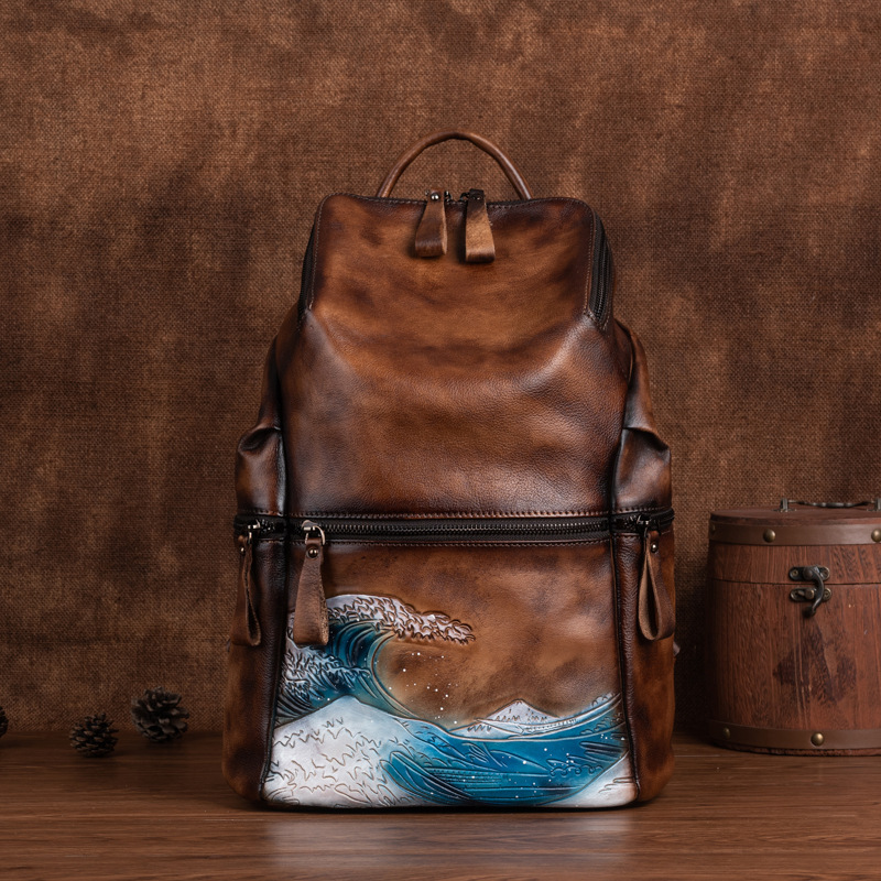 Ransel Wanita Kulit Lembut Asl - Genuine Leather Backpack ulasan dan harga