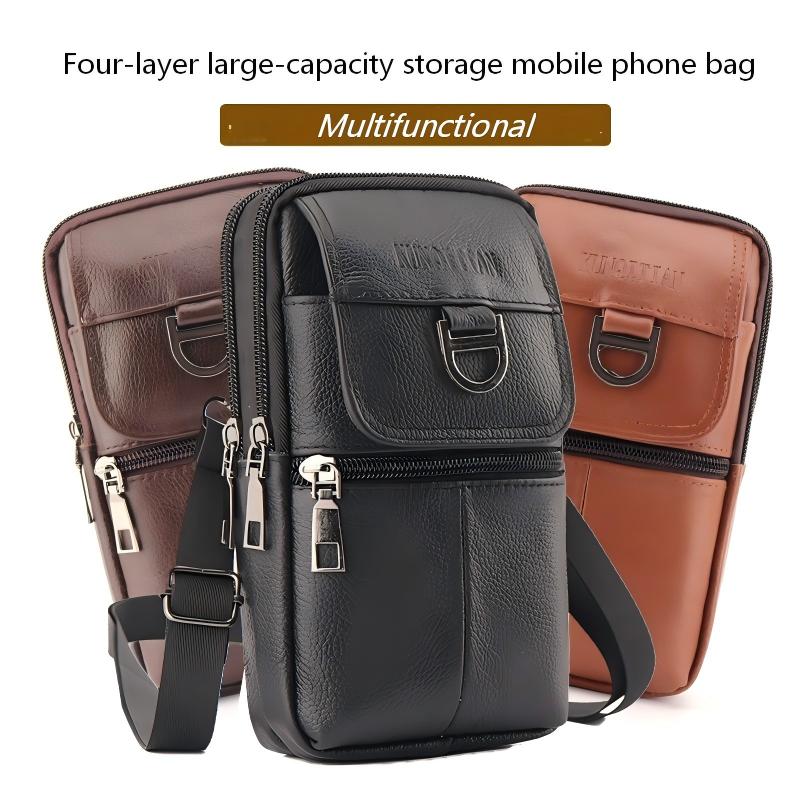 Tas Pinggang Kulit Pria - Tas  - Genuine Leather Backpack ulasan dan harga