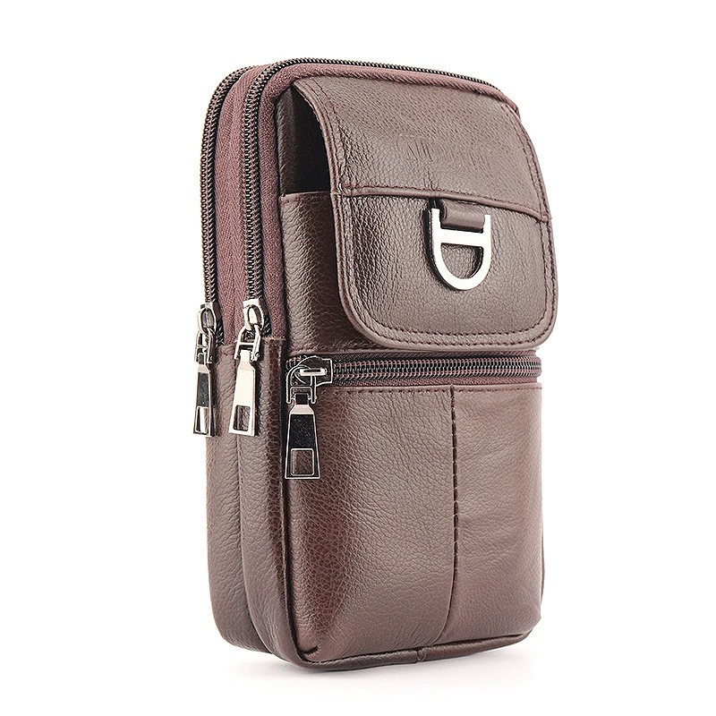 Tas Pinggang Kulit Pria - Tas  - Genuine Leather Backpack ulasan dan harga