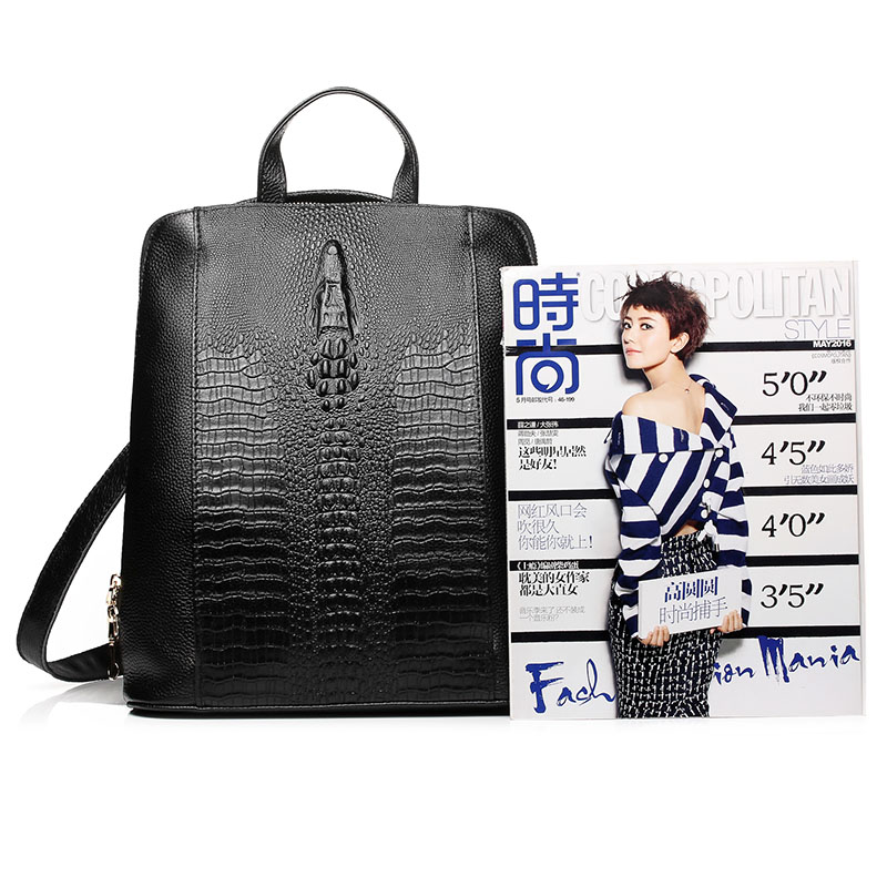Tas Ransel Kulit Buaya Wanita  - Genuine Leather Backpack ulasan dan harga